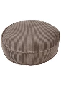 Jimmylee Sitzkissen, Braun, Textil, Streifen, F&uuml;llung: Polyester,Polyester, rund, 10 cm, Heimtextilien, Wohntextilien, Sitzkissen
