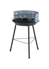 Grill-Partyset 10401, Schwarz, Metall, 38x56x38 cm, Grills, Holzkohlegriller
