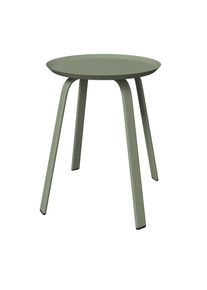 Ambia Garden Beistelltisch, Gr&uuml;n, Metall, rund, Flachrohr, 40x40x46 cm, einfacher Aufbau, Wohnzimmer, Wohnzimmertische, Beistelltische, Beistelltische Metall