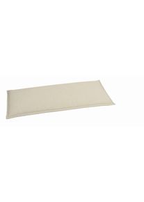 Bankauflage, Naturfarben, Textil, F&uuml;llung: Schaumstoff, Vlies, 115x6x48 cm, weich, Gartenm&ouml;bel, Gartenpolster & Auflagen, Bankauflagen