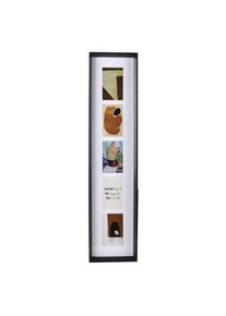 Monee Multirahmen, Schwarz, Metall, Glas, Papier, Holzwerkstoff, rechteckig, 21.2x90x4 cm, Passepartout, Bilder & Rahmen, Bilderrahmen, Metallrahmen