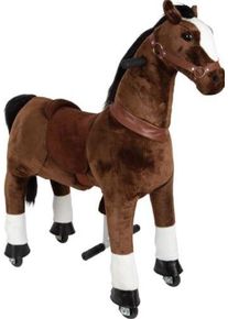 Small Foot cavallo a dondolo con ruote | marrone