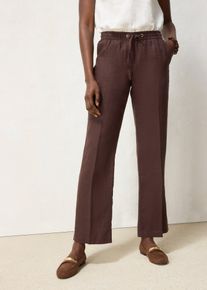 bonprix Schlupfhose aus reinem Leinen, braun, Gr.42, hochwertige weite Hose aus reinem Leinen, aus Leinen