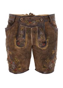 MADDOX COUNTRY Lederhose COUNTRY MADDOX "Lederhose THERESIA", Damen, Gr. 34, EURO, grau (stein), Obermaterial: 100% Ziegenleder goatskin., Hosen Lederhose