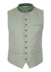 Trachtenweste Marjo "Weste WATTENDORF", Herren, Gr. 60, gr&uuml;n, Obermaterial: 58% Polyester PES. 42% Baumwolle CO., Westen Trachtenweste