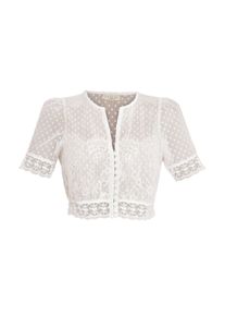 Kr&uuml;ger Dirndlbluse KR&Uuml;GER "Dirndlbluse 214666", Damen, Gr. 36, beige (ecru), Obermaterial: 100% Polyamid PA., Blusen Dirndlbluse