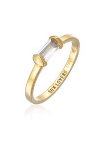 Silberring HAZE & GLORY "Ring Verlobungsring - Elope 375 Gelbgold" Gr. 54, gold, Fingerringe, Damen, 54, Gelbgold 375, Silberring