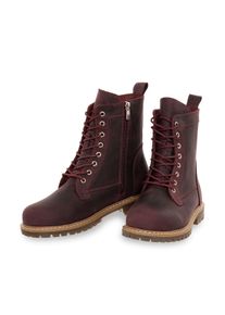 Stiefel Hirschkogel "Stiefel 19880440 bordeaux", Damen, Gr. 42, rot (bordeaux), Obermaterial: 100% Lederfaserstoff LEAFIBTEX., Schuhe Stiefel