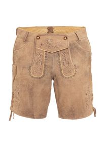 Spieth & Wensky Lederhose SPIETH & WENSKY "Lederhose FAY", Damen, Gr. 46, EURO, braun (hellbraun), Obermaterial: 100% Ziegenlackleder GOPA., Hosen Lederhose
