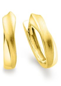 Paar Creolen Bruno Banani "Schmuck Geschenk Silber 925 Ohrschmuck Ohrringe", gold (gelbgoldfarben), Ohrringe, Damen, Silber 925 (Sterlingsilber), Paar Creolen