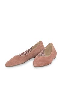Ballerina Hirschkogel "Ballerina 30059200", Damen, Gr. 38, rosa (altrosa), Obermaterial: 100% Lederfaserstoff LEAFIBTEX., Schuhe Ballerina