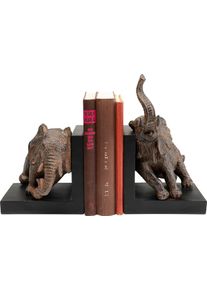 Buchst&uuml;tze KARE DESIGN "Elephants 42", braun (grau), B:56cm H:42cm T:35,5cm, Polyresin, Buchst&uuml;tzen, Buchst&uuml;tze, aus Polyresin
