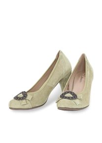 Pumps Hirschkogel "Pumps 3006843", Damen, Gr. 40, gr&uuml;n, Obermaterial: 100% Lederfaserstoff LEAFIBTEX., Schuhe Pumps