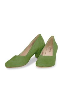Pumps Hirschkogel "Pumps 30000200", Damen, Gr. 36, gr&uuml;n (kiwi), Obermaterial: 100% Lederfaserstoff LEAFIBTEX., Schuhe Pumps