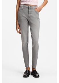 Skinny-fit-Jeans Hugo "Malu", Damen, Gr. 34, L&auml;nge 32, dunkelgrau 026, Jeans, Obermaterial: 98% Baumwolle, 2% Elasthan, Basic, schmal lang, Jeans Skinny-fit-Jeans, Skinny Fit mit mittlerer Leibh&ouml;he