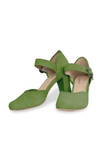 Pumps Hirschkogel "Pumps 3005715", Damen, Gr. 42, gr&uuml;n (kiwi), Obermaterial: 100% Lederfaserstoff LEAFIBTEX., Schuhe Pumps