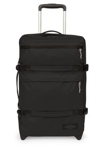 Weichgep&auml;ck-Trolley Eastpak "TRANSIT'R PLUS S Tarp Black2", Damen, Gr. B/H/T: 55cm x 33cm x 23cm 42 l, schwarz, Polyester, unifarben, Basic, Koffer Weichgep&auml;ck-Trolley, Koffer mit zwei praktischen Vordertaschen