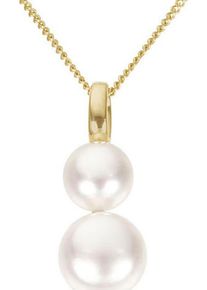 Perlenanh&auml;nger Firetti "Schmuck Geschenk Gold 333 Halsschmuck Anh&auml;nger f&uuml;r Halskette", gold (gelbgoldfarben, wei&szlig;), Schmuckanh&auml;nger, Damen, Gelbgold 333 Perlen, 1,05 g, Gelbgold 333, Perlen, Perlenanh&auml;nger, mit S&uuml;&szlig;wasserzuchtperle