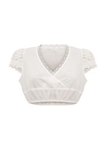 Kr&uuml;ger Dirndlbluse KR&Uuml;GER "Dirndlbluse 311267", Damen, Gr. 36, beige (ecru), Obermaterial: 65% Polyester PES. 35% Baumwolle CO., Blusen Dirndlbluse