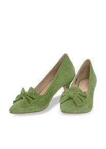 Pumps Hirschkogel "Pumps 10060010", Damen, Gr. 42, gr&uuml;n (kiwi), Obermaterial: 100% Lederfaserstoff LEAFIBTEX., Schuhe Pumps