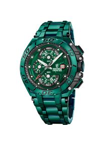 Chronograph Festina "Chrono Bike Special Edition", gr&uuml;n (gr&uuml;n, gr&uuml;n, schwarz), Armbanduhren, Herren, Chronograph, Quarzuhr, Armbanduhr, Herrenuhr, Edelstahlarmband