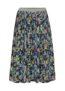 Sommerrock GOLDNER "Leicht schwingender Druckrock", Damen, Gr. 52, gr&uuml;n (hellbaummoos, gemustert), Obermaterial: 100% Polyester PES., normal, R&ouml;cke Sommerrock, Ohne