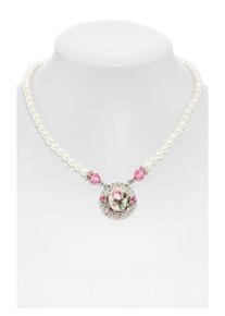 Halsreif PETRA SCHUHMACHER "Collier 1799" Gr. S, rosa, Halsketten, Damen, S, Halsreif