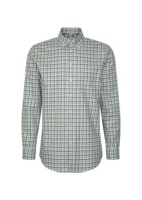 Businesshemd Seidensticker "Regular", Herren, Gr. XL (44), normale &Auml;rmell&auml;ngen, gr&uuml;n, 100% Baumwolle, kariert, regular fit, 2-Knopf-Manschette, Hemden Businesshemd, Regular 1/1 Button-Down-Kragen Karo