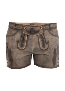 MADDOX COUNTRY Lederhose COUNTRY MADDOX "Lederhose BOGENSEE", Damen, Gr. 34, EURO, grau (stein), Obermaterial: 100% Ziegenleder goatskin., Hosen Lederhose