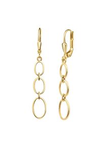 Paar Ohrh&auml;nger Firetti "Schmuck Geschenk Gold 333 Ohrschmuck Ohrringe Oval", gelbgoldfarben, Ohrringe, Damen, Gelbgold 333, Paar Ohrh&auml;nger