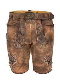 MADDOX COUNTRY Lederhose COUNTRY MADDOX "Lederhose URGSEE", Herren, Gr. 60, EURO, braun (mittelbraun), Obermaterial: 100% Lederfaserstoff LEAFIBTEX., Hosen Lederhose