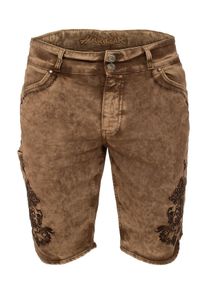 Shorts HANGOWEAR "Jeanshose HANNES", Herren, Gr. 56, EURO, braun (schlamm), Obermaterial: 98% Baumwolle CO. 2% Elasthan EL., Hosen Shorts