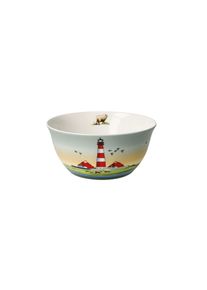 Sch&uuml;ssel Goebel "Scandic Home - North Sea Lighthouses", bunt, B:15cm H:7cm T:15cm, Fine China-Porzellan, Sch&uuml;sseln, Sch&uuml;ssel
