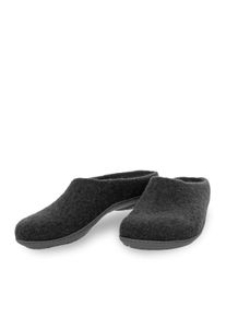 Pantoffel GOTTSTEIN "Pantoffel 17736-4815", Herren, Gr. 44, grau (anthrazit), Obermaterial: 100% Wolle WO., Schuhe Pantoffel