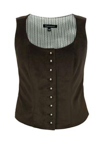 Trachtenbluse OS-Trachten "Mieder 453001-3060", Damen, Gr. 46, gr&uuml;n, Obermaterial: 100% Polyester PES., Blusen Trachtenbluse