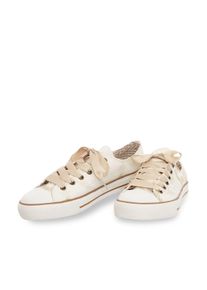 Kr&uuml;ger Sneaker KR&Uuml;GER "Sneaker 4131", Damen, Gr. 40, beige (ecru), Obermaterial: 100% Textilmaterial TEXMAT., Schuhe Sneaker