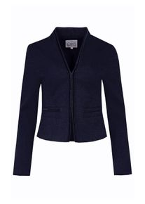 Jeansjacke Marjo "Jacke SOLNHOFEN", Damen, Gr. 46, blau (marine), Obermaterial: 73% Polyester PES. 26% Viskose CV. 1% Elasthan EL., Jacken Jeansjacke