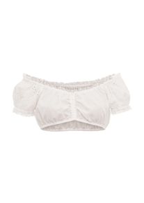 Kr&uuml;ger Dirndlbluse KR&Uuml;GER "Dirndlbluse 311167", Damen, Gr. 40, beige (ecru), Obermaterial: 65% Polyester PES. 35% Baumwolle CO., Blusen Dirndlbluse