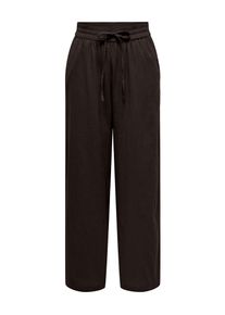 Schlupfhose Only "ONLTIZANA COTTON LOOSE PANTS WVN NOOS", Damen, Gr. XS (34), N-Gr, braun (chocolate torte), Web, Obermaterial: 100% Baumwolle, unifarben, regular fit kn&ouml;chellang, Hosen Schlupfhose