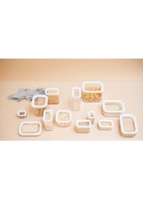 Vorratsdose Mepal "Vorratsdosen Modula 12er Set", wei&szlig;, B:2cm H:2cm L:2cm, Kunststoff, Lebensmittelaufbewahrungsbeh&auml;lter, Vorratsdose
