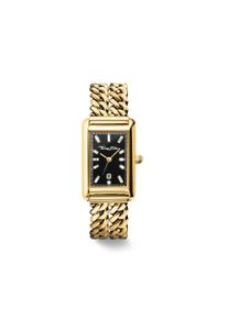 Quarzuhr Thomas Sabo "Bold Elegance", gold (goldfarben, schwarz), Armbanduhren, Damen, Quarzuhr, Armbanduhr, Damenuhr, Edelstahlarmband, analog, Tag, Zirkonia (synth.)