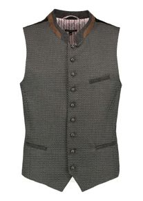 Trachtenweste GIPFELST&Uuml;RMER "Trachtenweste 423000-3924", Herren, Gr. 58, grau (mittelgrau), Obermaterial: 64% Polyester PES. 33% Viskose CV. 3% Elasthan EL., Westen Trachtenweste