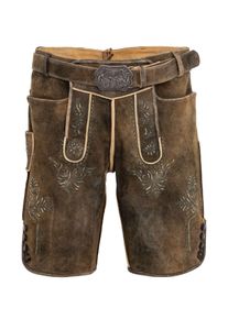 MADDOX COUNTRY Lederhose COUNTRY MADDOX "Lederhose HERMANN", Herren, Gr. 60, EURO, braun (mittelbraun), Obermaterial: 100% Lederfaserstoff LEAFIBTEX., Hosen Lederhose