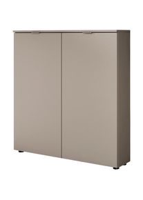 Livetastic Schuhschrank, Beige, Taupe, Kaschmir, Holzwerkstoff, 4 F&auml;cher, 100x103x22 cm, stehend, Garderobe, Schuhaufbewahrung, Schuhschr&auml;nke