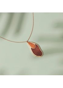 Holzkern Collane Donna oro rosa e noce