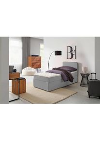 P & B Boxbett, Hellgrau, Textil, H2, H&ouml;he ca. 17 cm, 90x200 cm, in verschiedenen Gr&ouml;&szlig;en erh&auml;ltlich, Schlafzimmer, Betten, Boxspringbetten