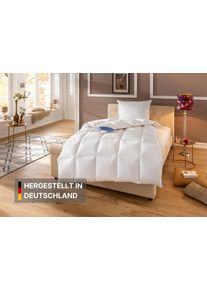 Daunenbettdecke Hanse by RIBECO "Lina", wei&szlig;, B:135cm L:200cm, Bezug: 100% Baumwolle. F&uuml;llung: 90% Daunen, 10% Federn, Bettdecken, Daunenbettdecke, Hochwertiges Naturprodukt