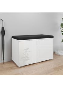 Sitzbank OTTO HOME "Paris", wei&szlig; (wei&szlig; matt, wei&szlig; hochglanz), B:70cm H:45cm T:32cm, FSC-zertifizierter Holzwerkstoff, Sitzb&auml;nke, Sitzbank, moderne Truhenbank B/T/H 70x35x45, Flurbank mit Sitz aus Kunstleder