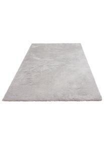 Hochflor-Teppich OTTO HOME "Microfaser Teppich Magong, besonders weich, sehr feiner Flor" Gr. 8, silber (silberfarben), B:300cm H:30mm L:400cm, Kunstfaser, Teppiche, Hochflor-Teppich, uni, Wohnzimmer, Schlafzimmer, Kinderzimmer, auch rund und als L&auml;ufer