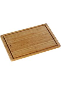 Schneidebrett WMF, braun (holzfarben), B:30cm H:1,9cm L:45cm, Bambus, Schneidebretter, Schneidebrett, aus Bambus mit Saftrille, beidseitig nutzbar